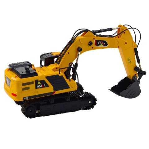 Koparka Gąsienicowa Zdalnie Sterowana RC Dźwięki 6CH 27MHz LEAN Toys