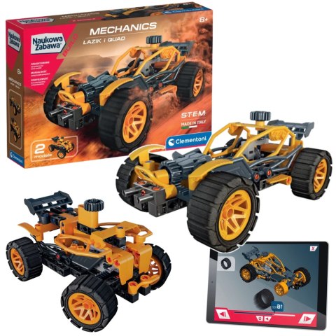 Naukowa Zabawa Laboratorium Mechaniki Łazik i Quad Język Polski Clementoni 50796 Clementoni