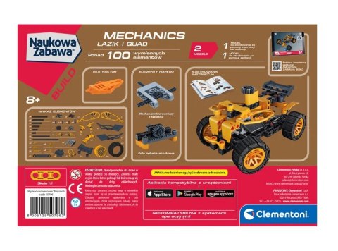 Naukowa Zabawa Laboratorium Mechaniki Łazik i Quad Język Polski Clementoni 50796 Clementoni