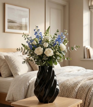 Nowoczesny Wazon Dekoracyjny – Spiralny Design