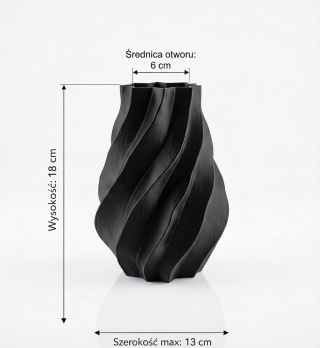 Nowoczesny Wazon Dekoracyjny – Spiralny Design