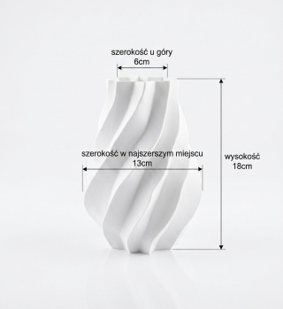 Nowoczesny Wazon Dekoracyjny – Spiralny Design