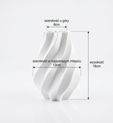 Nowoczesny Wazon Dekoracyjny – Spiralny Design