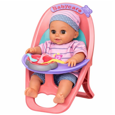 Lalka Bobas Siusiająca Gaworzy Płacze Mówi 12 Dźwięków Akcesoria Krzesełko LEAN Toys