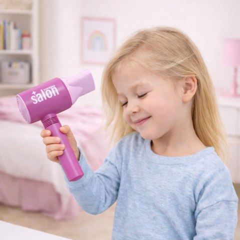 Zestaw Fryzjerski Salon Dla Dzieci Suszarka Lusterko Grzebień Akcesoria LEAN Toys