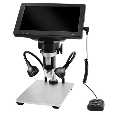 Mikroskop Edukacyjny Cyfrowy Pilot Przewodowy 1200X LCD 7 CALI HD Kamera LEAN Toys
