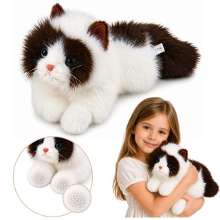 Pluszowy Kot Perski Maskotka Obciążeniowe Łapki Brązowo-Biały 50cm LEAN Toys