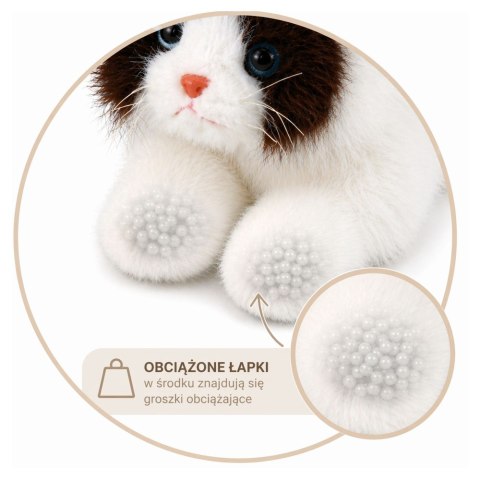 Pluszowy Kot Perski Maskotka Obciążeniowe Łapki Brązowo-Biały 50cm LEAN Toys