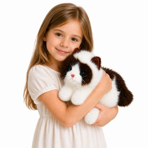 Pluszowy Kot Perski Maskotka Obciążeniowe Łapki Brązowo-Biały 50cm LEAN Toys