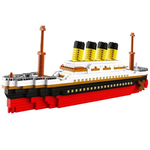 Zestaw Klocki Konstrukcyjne Statek Titanic Duży Model 60 cm 3327 el. LEAN Toys