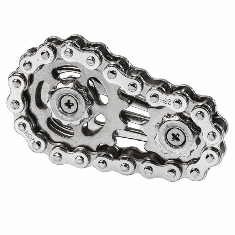 Fidget Spinner Łańcuch Zębatki Antystresowy Stal Nierdzewna Srebrny LEAN TOYS