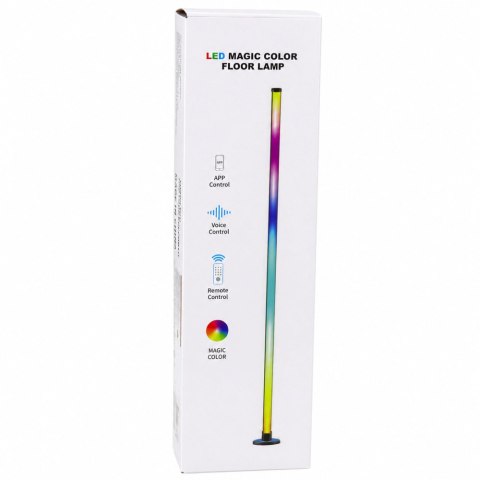 Lampa Podłogowa LED Narożna Stojąca RGB Tryb Muzyczny Aplikacja Pilot 90cm LEAN