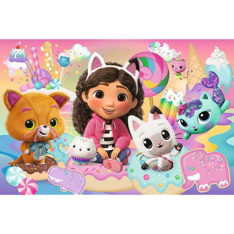 Puzzle - 24 Maxi - Koci Świat Gabby - Koci Domek Gabi - Trefl 14381 Trefl Puzzle