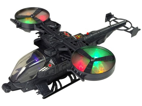 Helikopter Wojskowy Ogromne Skrzydła Światła Dźwięk Obraca Się LEAN Toys