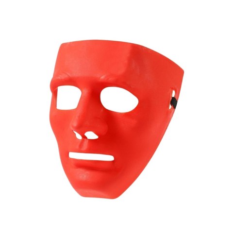 Maska Anonim Karnawałowa Halloweenowa Na Gumce Biała Czerwona LEAN TOYS