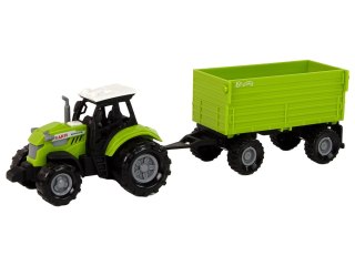 Traktor Rolniczy z Przyczepą Światłą Dźwięki Zielony LEAN Toys