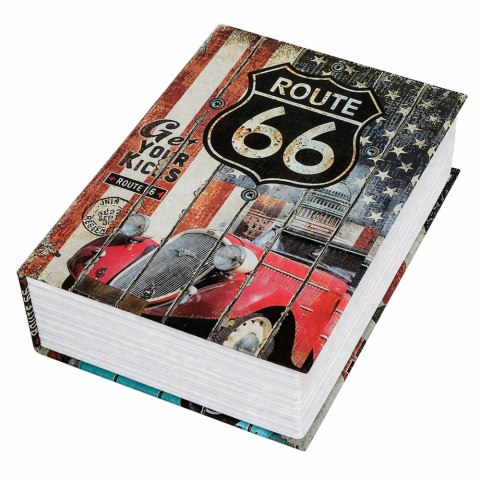 Książka Sejf Na Klucz Mała Kasetka Skrytka Na Pieniądze Route 66 LEAN Toys
