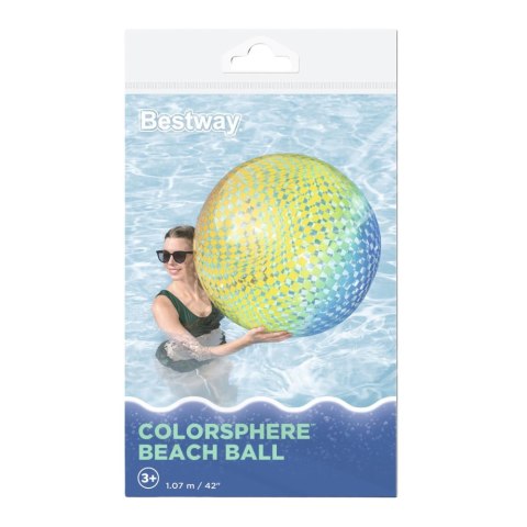 Duża Piłka Dmuchana Plażowa Colorsphere Bestway 107cm 31152 Bestway