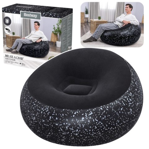 Fotel Dmuchany Siedzisko Czarny Inflate A Chair Bestway 75153 Bestway