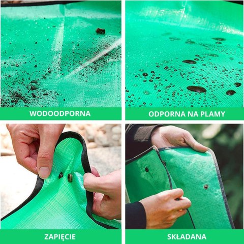 Mata Ogrodowa Podkładka Do Przesadzania Roślin I Kwiatów 100 x 100 cm LEAN