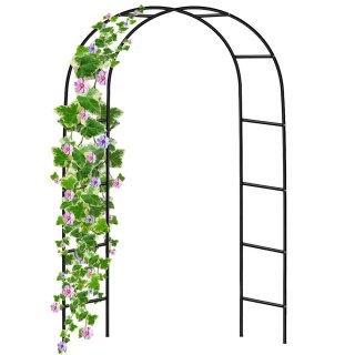 Pergola Ogrodowa Metalowa Na Rośliny Podpora Do Pnączy Łuk 240x140 cm LEAN