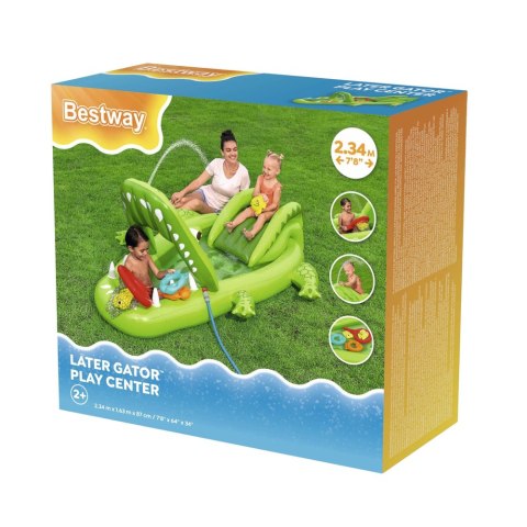 Wodny Plac Zabaw Ze Zjeżdżalnią Krokodyl Akcesoria Bestway 53169 Bestway