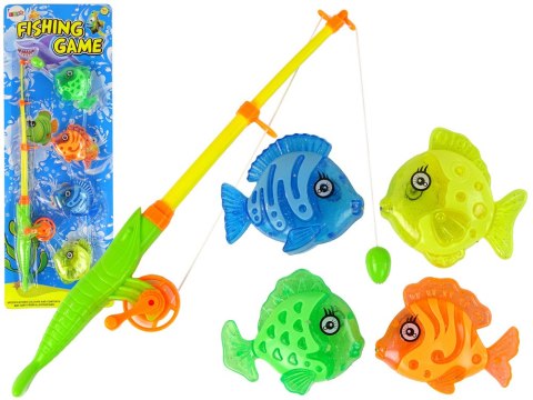 Gra Zręcznościowa Łowienie Rybek Wędka 4 Ryby LEAN TOYS