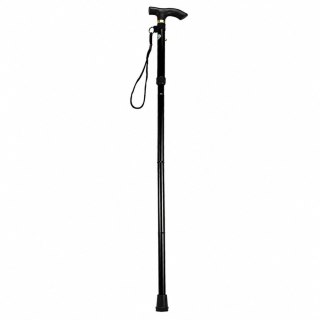 Laska Teleskopowa Składana Regulowana Aluminiowa Dla Seniora Czarna 85-95cm LEAN