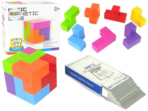 Magiczna Kostka Do Układania Magnetyczna 7 El. LEAN Toys