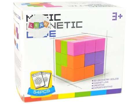 Magiczna Kostka Do Układania Magnetyczna 7 El. LEAN Toys