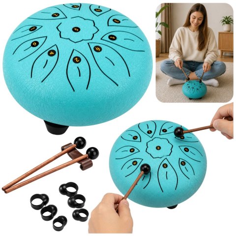 Bęben Językowy Instrument Relaksacyjny Do Jogi Muzykoterapii Medytacji LEAN Toys