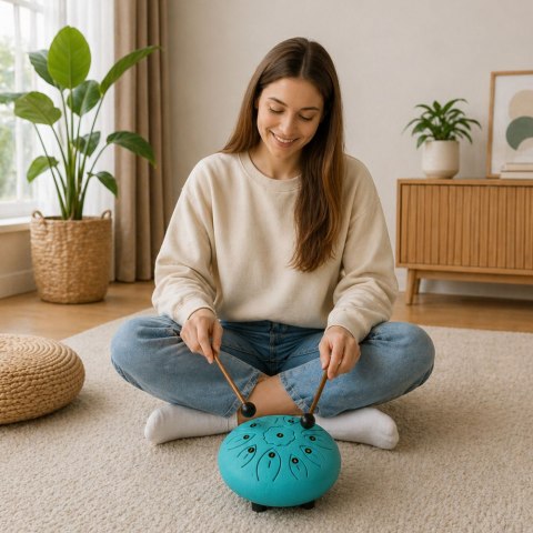 Bęben Językowy Instrument Relaksacyjny Do Jogi Muzykoterapii Medytacji LEAN Toys