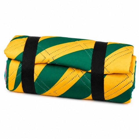 Koc Piknikowy Plażowy Turystyczny Mata Rośliny Kolorowa 100x150 cm LEAN