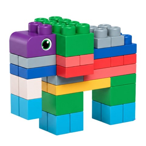 Miękkie Klocki Konstrukcyjne Sensoryczne W Worku Dla Dzieci Kolorowe 30 el. LEAN Toys
