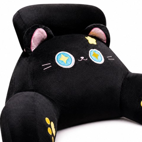 Oparcie Fotel Podparcie Pod Plecy Na Fotel Łóżko Kot Czarny 60 x40 cm LEAN Toys