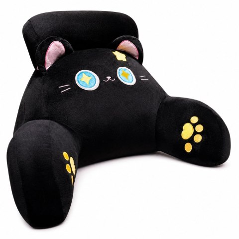 Oparcie Fotel Podparcie Pod Plecy Na Fotel Łóżko Kot Czarny 60 x40 cm LEAN Toys
