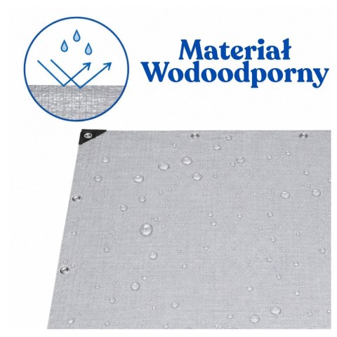 Plandeka Wodoodporna Folia Zbrojona Ochronna Przeciwdeszczowa 300 x 400 cm LEAN