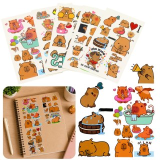 Zestaw Tatuaże Tymczasowe Zmywalne Dla Dzieci Kapibara 10 Arkuszy LEAN Toys