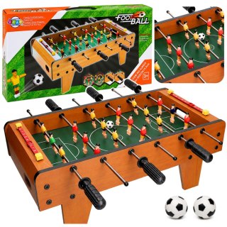Piłkarzyki Stołowe Gra Zręcznościowa Mini Stół Do Gry Drewniany 50cm LEAN Toys