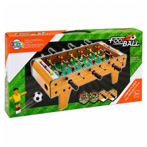 Piłkarzyki Stołowe Gra Zręcznościowa Mini Stół Do Gry Drewniany 50cm LEAN Toys