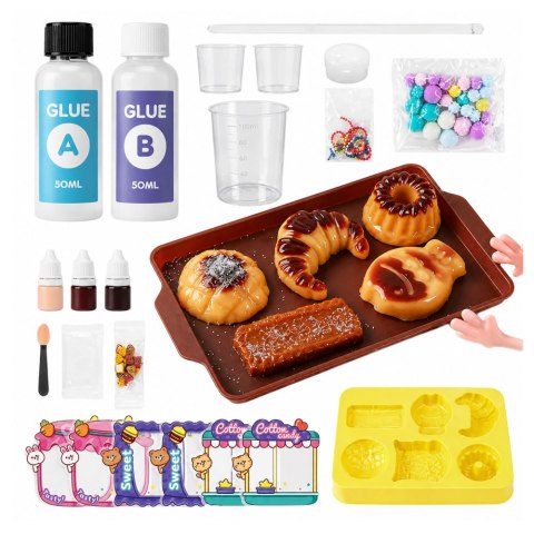 Zestaw Kreatywny Do Robienia Gniotków Słodkości Ciastek DIY Squishy LEAN Toys