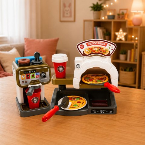 Zestaw Pizzeria Piec Do Pizzy Ekspres do Kawy Akcesoria Sklep LEAN Toys