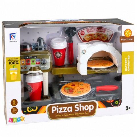 Zestaw Pizzeria Piec Do Pizzy Ekspres do Kawy Akcesoria Sklep LEAN Toys