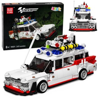 Klocki Konstrukcyjne Auto Samochód Widmo Ghost Bus Biały 631 el. LEAN Toys