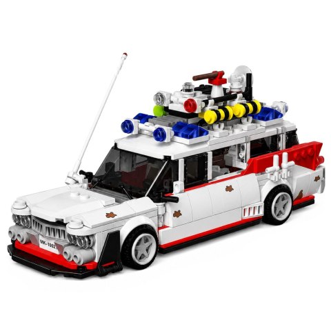 Klocki Konstrukcyjne Auto Samochód Widmo Ghost Bus Biały 631 el. LEAN Toys