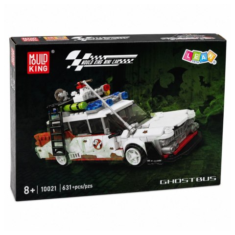 Klocki Konstrukcyjne Auto Samochód Widmo Ghost Bus Biały 631 el. LEAN Toys