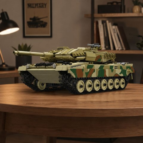Klocki Konstrukcyjne Czołg Wojskowy Leopard Zdalnie Sterowany RC 1100 el. LEAN Toys