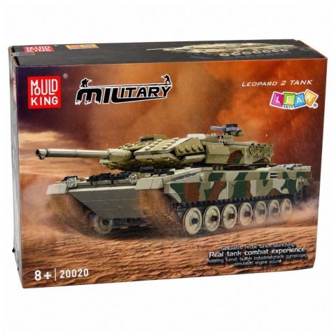 Klocki Konstrukcyjne Czołg Wojskowy Leopard Zdalnie Sterowany RC 1100 el. LEAN Toys