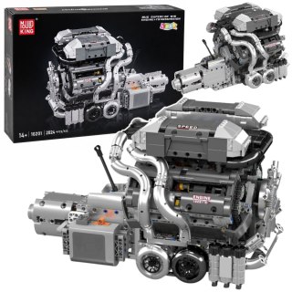 Klocki Konstrukcyjne Silnik Samochodowy V8 Skrzynia Biegów 2024 el. LEAN Toys
