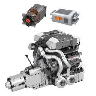 Klocki Konstrukcyjne Silnik Samochodowy V8 Skrzynia Biegów 2024 el. LEAN Toys